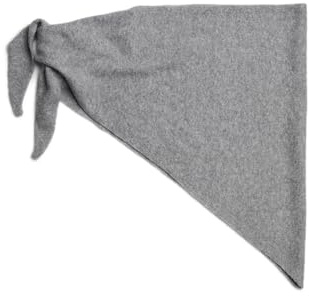 PIECES Pcfortuna Triangle Scarf BC, Medium Grey Melange, One Size