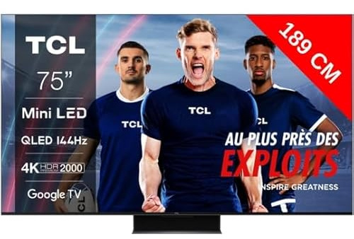 Télé LED 75 pouces TCL 75C849