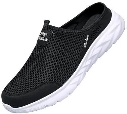 Sabots et mules orthopédiques pour homme - Confortables - En maille - Respirantes - Sandales de marche - Semelles souples - Pour le sport - Pieds nus - Chaussures d'été à enfiler