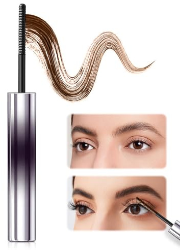 Mascara Wasserfest, 2025 Neu Make Up Wimperntusche für extrem lange Wimpern und Volumen, Wimperntusche unterstützt natürliches für extra Definition, Volume Million Lashes (Braun, 1 Stück)
