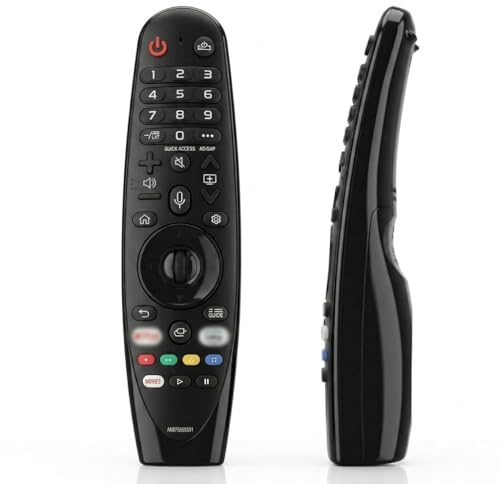 Télécommande Universelle pour L-G-Smart-TV Rechange Magic Remote MR20GA/19BA/18BA/21GA/22GA/23GA/650A/AKB75855501 Télécommande Compatible avec LG LED/HDTV/UHD/OLED/3D/4K NO Fonction Vocale e Pointeur
