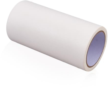 SUPERFINDINGS Ruban De Masquage 0.2 x 20 m/0.66 x 65.62 ft Usage Général Papier Texturé Pour Peinture Blanc Rouleau De Papier Adhésif Protecteur Art Frisket De Calque Pour Artiste Peinture Bricolage