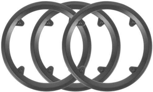 Protège-chaîne de Vélo en Plastique Noir 42 Dents 4 Trous 3 Pièces