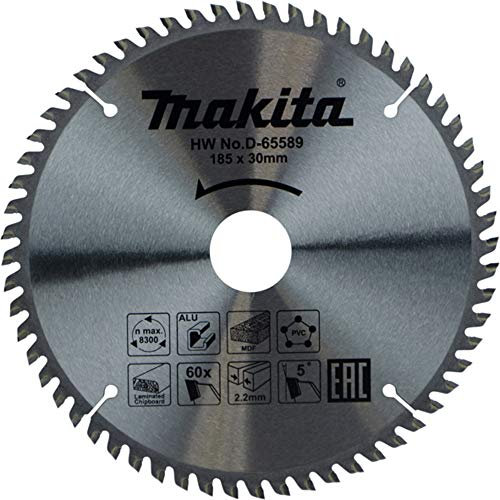 Makita D-65589 TCT Multi-Purpose Saw Blade 185mm x 60T