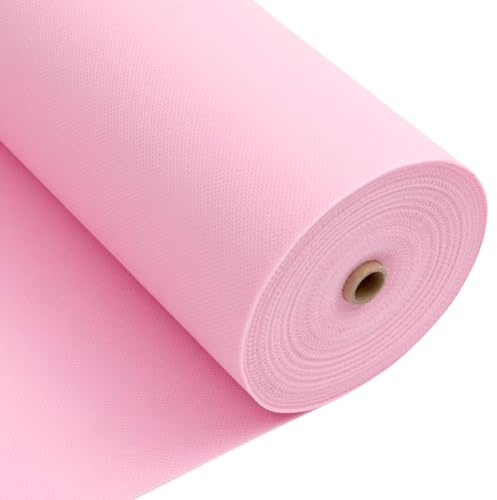 Longing Home bordsdukrulle, 1 × 25 m, rosa, engångs fleece tygliknande bordsduk rulle, metervara bordsduksrulle, lämplig för födelsedag, fest, dekoration