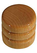 Boston Potiknopf, Dome Knob, Holz, 2 Ringe, Ahorn, 19x18mm
