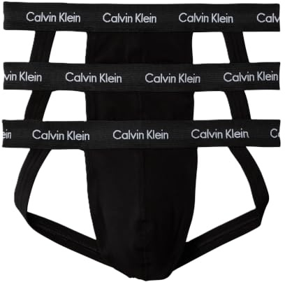 Calvin Klein Jock Strap Homme CK Pack 3 Slips Jockstrap Push-up coquile Technologie élastique Visible mèche Art NB2623A