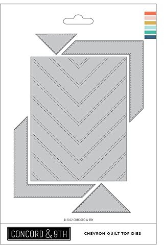 CONCORD & 9TH Metallschablonen, Chevron-Steppdecke