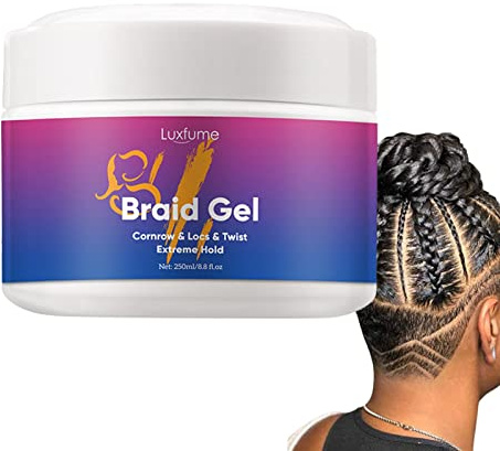 Braid Conditioning Gel, 250ml Braid Conditioning Gel and Edge Styling, Hair Styling Gel for Braiders Control Edge & Frizz Hair Libetter