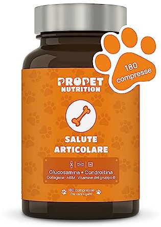 Hochkonzentrierte Gelenktabletten für Hunde und Katzen, Glucosamin, Chondroitin & Hyaluron MSM, Mit 10 Vitaminen. 180 Kapsel. Keine Kapseln, Hohe Akzeptanz Beim Hund. Unterstützung der Gelenkfunktion