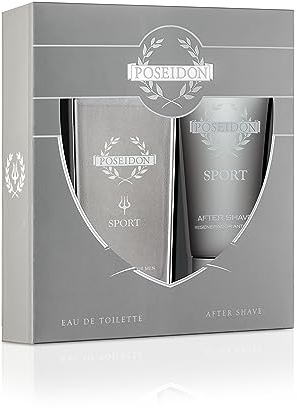 Poseidon Sport Pack Eau de Toilette y After Shave 100 ml, El embalaje puede variar