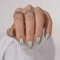 BTArtbox Press On Nails Short Square - Herbst Press on Nails Grün, Künstliche Nägel mit Nagelkleber, Fit Perfectly Glue On Nails in 15 Größen, Holo Pea Green