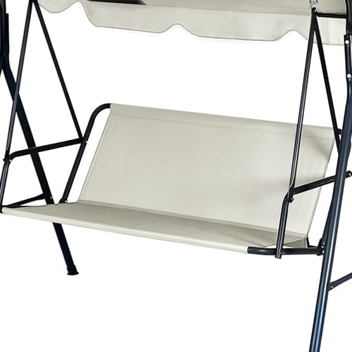 Funda de repuesto para asiento de columpio de jardín, tela Oxford 900D, impermeable, resistente al viento, anti-UV, 2 y 3 asientos, ajuste universal para porche al aire libre, jardín, patio, columpios