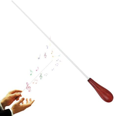 Dirigentenstab Mit Holzgriff - Musikdirektor Taktstock | Ergonomischer Design Fester Griff Stab Für Marschorchester Trommelklasse Erwachsene