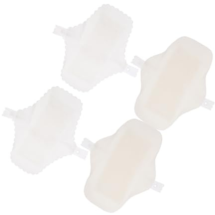 FOMIYES Toallas Femeninas Reutilizables de Algodón Transpirable, 4 Piezas Lavables y Cómodas para Uso Postparto y Viajes, Protección Segura y Ecológica