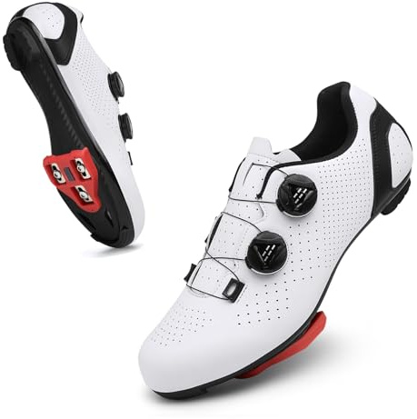 YIHOODA Unisex Road Cycling Shoes Compatible with Peloton, SPD & SPD-SL | Indoor Spin Bike Shoes, Clipless Cycling Shoes with Look Delta Cleats, Performance Outdoor Racing Cycle Shoes