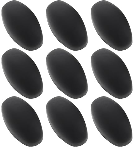 VICASKY Lot de 9 Repose-pouces en Plastique Souple Noir pour Saxophone Alto et Ténor, Coussinets de Clavier Universels, Support de Pouce Ergonomique pour Confort Prolongé et Protection