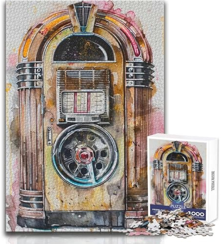 Puzzle da 1000 pezzi per adulti Jukebox Jive Un'opera d'arte Regalo per compleanni per bambini dai 14 anni in su (dimensioni 38x26cm)