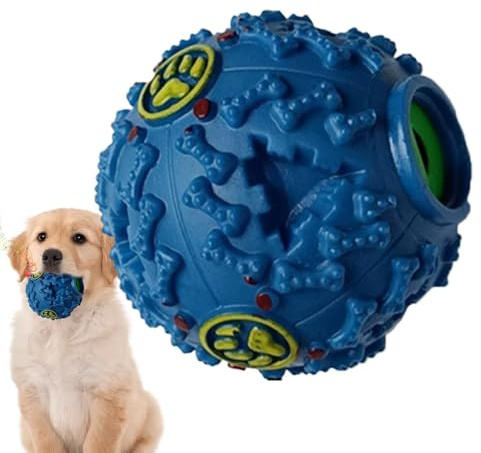 Kixolazr Balle de Nourriture pour Chien, Balle oscillante pour Chien | Balle Qui fuit pour, interactifs de Boule de Dentition, Boule créative de reniflage de avec Le Son de Rire pour