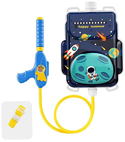 Spruzzatore d'acqua per bambini, pistola ad acqua con zaino da 1300 ml per spiaggia e piscina