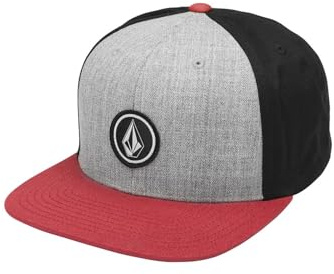 Volcom Gorra de béisbol para Hombre de Tela de Piedra Completa, Arándano, Talla única
