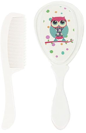 Babybürste und Kammset, Babykamm und Pinselset | Cradle Mütze Baby Haarbürste Pflege Haarbürste | Massage Dusche Kopfhautpflege Sicherheit Kinderprodukte für und Mädchen