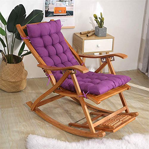 Cuscino per dondolo da giardino, extra spesso, 40 x 110 cm, per il relax, comodo, per mobili da giardino, colore: viola