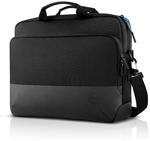 Dell, PO1520CS, 15 EcoLoop Pro schmale Aktentasche, für umweltbewuste Vielreisende, Notebooks bis max. 15.6 Zoll (39.62cm), laden in der Tasche möglich, Rollkoffergurt, reflektierend, Schwarz