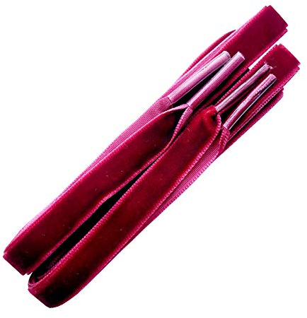 Flyingfish Lacci di velluto larghi 1 cm realizzati con scarpe da ballo piatti nastro 120CM rosso scuro
