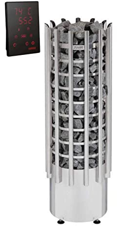 Harvia Glow TRT70XE bastuugn 6,8 kW elektrisk ugn inkl. bastukontroll Xenio kontrollpanel