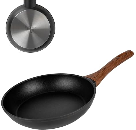 KARL HAUSMANN Antihaft Pfanne Induktion - Ø 24 cm - Bratpfanne mit Antihaftbeschichtet - Beschichtete Pfanne Für alle Herdarten auch Gasherd - Non Stick Frying Pan - Pfannen ohne Ptfe und Pfoa