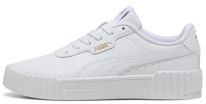 PUMA Carina 3.0 JR Sneaker, White Gold, 39 EU