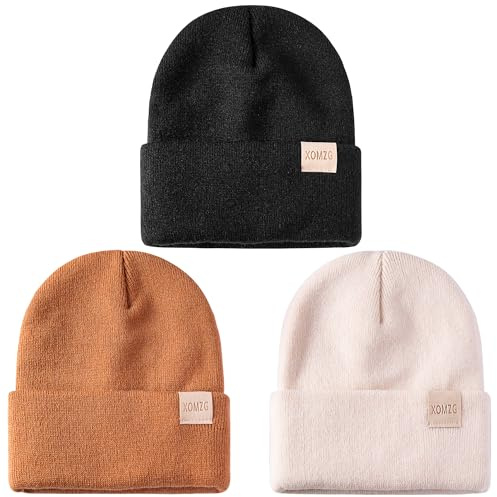 Beanie för småbarn Vintermössor för barn Varm stickad mössa för spädbarn Varm vintermössa för nyfödda för pojkar och flickor i åldern 0–36 månader