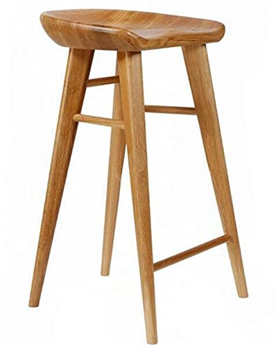 DFKGLCRR Holz Barhocker, Counter Höhe Barhocker mit Fußstütze, industrielle Barhocker für Küche, Insel, Esszimmer Stühle, Café, Pub, Bar Counter(26/30in) (1ps,30in/75cm)