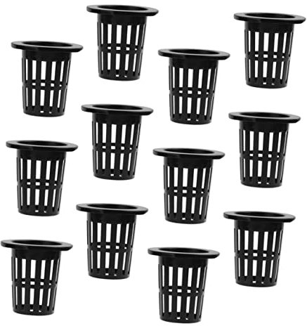 Kisangel 50pièces Panier Plastique pour Culture Hydroponique Pot De Culture avec Conception Unique pour Aération Et Drainage