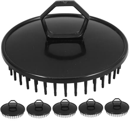 Mikinona 6pièces Brosse Pour Chevelu De Massage Brosse à Shampooing Grattoir Pour Chevelu Masseur Démêlant Élimination Des Pellicules Outil De Lavage Pour Cheveux Peigne à Massage Exfoliant