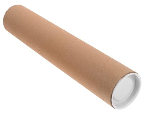 NIYANGLE Tubo in Cartone Kraft Duro Tubo Carta per Poster e Disegni Custodia per Conservazione Documenti Tagliabile e Decorabile per Progetti DIY