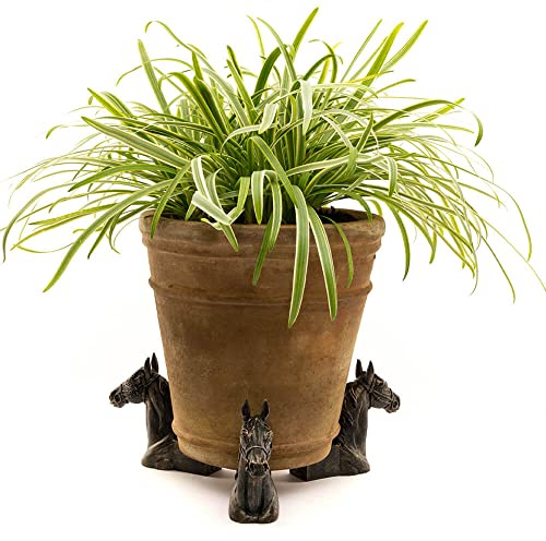 Potty Feet Horse Figures Plant Pot Feet - Planter Support - Handmade Decorative Ornaments - 3pcs