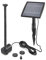 esotec Solar Miniteich Teichpumpen-Set 1,5/140, Komplettset, Teichdeko-Wasserspiel, Springbrunnen, Solarbrunnen-pumpe Balkonbrunnen Minibrunnen für Teichwanne Zinkwanne, 0,8m 140l/h 101905