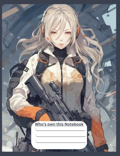 Collage Notebook : Animecore Design: Hyperdetailed depicts a full-page illustration