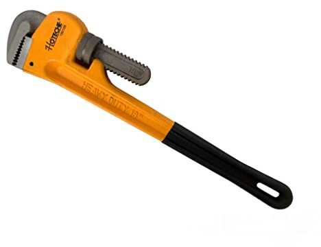 TANIASHOP Chiave Giratubi Modello Americano 18 450mm con Apertura Regolabile Giratubo Tubi Chiave Inglese Chiave a Pappagallo al Cromo Vanadio Corpo in Ghisa per la Riparazione di impianti idraulici
