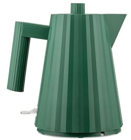 Alessi Plissé MDL061GRUK, Design Electric Kettle in Thermoplastic Resin, English Plug, 2400 W, 100 cl, Green