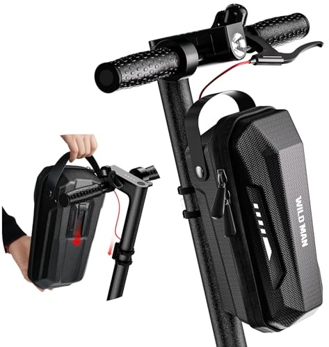Jeebel Bolsa para Scooter Eléctrica 2L/3L - Manillar de Patinete Electrico con Soporte Liberación Rápida - Delantera para Xiaomi Mijia M365 Pro Sedway Ninebot ES1/2/3/4 (2L)