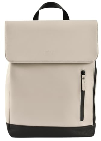Béaba, Wickeltasche, Rucksack, Wasserdicht, 11 Taschen, Wickelauflage, Recyceltes Rubber Material, Gepolsterte Henkel und Rücken, Isothermische Tasche, PC17 Zoll, 19L, Oslo Tasche, Beige
