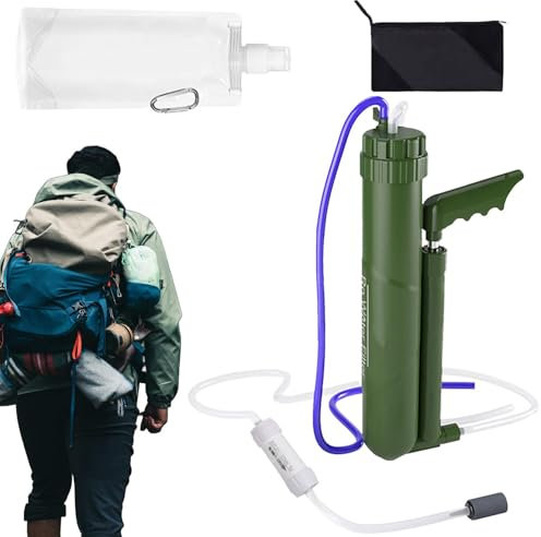 Pump Water Purifier | Camping Water Filter | Outdoor Water Filter | Urgent Situation Waters Purifier, High Precision Waters Filtration With Large Course Feasible Waters Purification System For Camping
