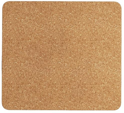 Go4Cork Tableau d'affichage en liège sans cadre carré - 17,5 x 17,5 | Tableau mémo en liège écologique réversible haut de gamme | Décoration pour l'organisation au bureau, à la maison et en classe