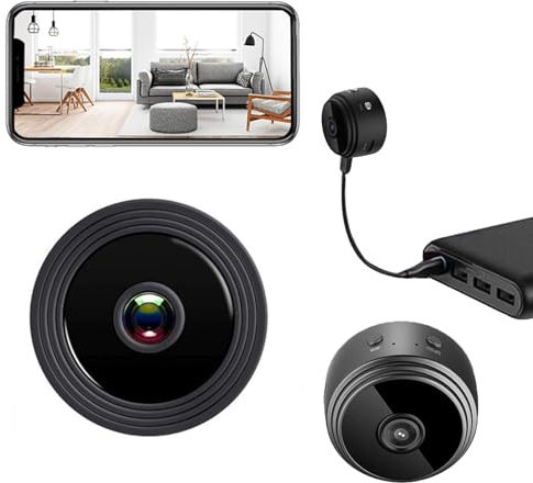 Changtai Mini Kamera 1080P HD WLAN Überwachungskamera Innen Live Übertragung Handy APP für Camera Kompakte Sicherheitskamera mit Bewegungsmelder und Nachtsicht, WiFi Microkamera für Startseite Büro