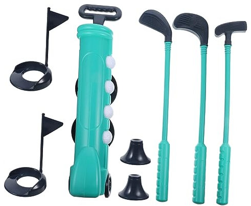 HEALSOPTHY Kids Golf Spielset Interaktives Outdoor Sportspielzeug Für Kleinkinder Mit Golfschlägern Und Zubehör Fördert Motorische Fähigkeiten Und Für Jungen Und Mädchen Im Freien