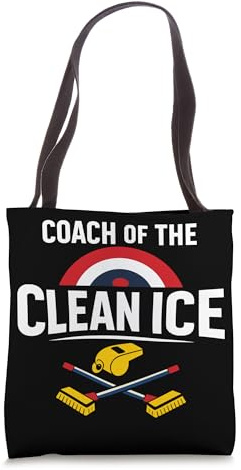 Curling Funny Sweep Hard Broom Cardio Ice Winter Sport Tote Bag