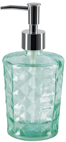 Spirella Seifenspender Carla Glas Flüssigseifen-Spender 400ml Grün